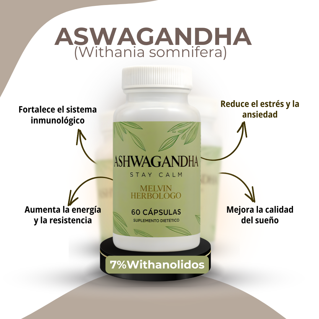 🌿 Ashwagandha 'Stay Calm' | 60 CápsulaS