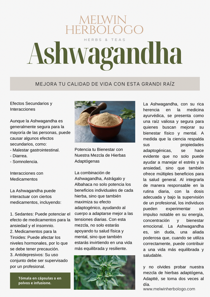 Segunda parte de LA ASHWAGANDHA
