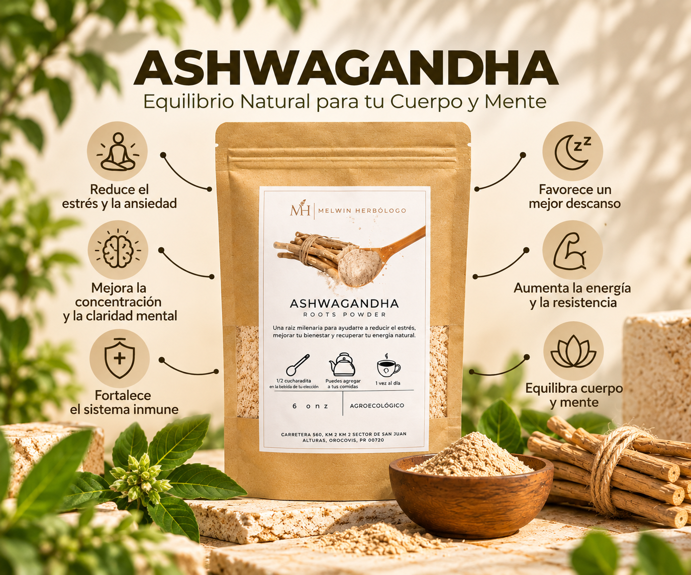 ASHWAGANDHA EN POLVO