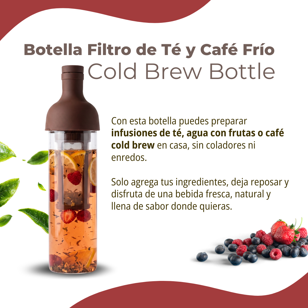 Botella Filtro Cold Brew para Té y Café Frío