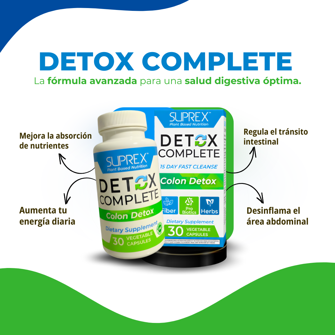 Detox Complete Suprex | Limpieza de Colon de 15 Días