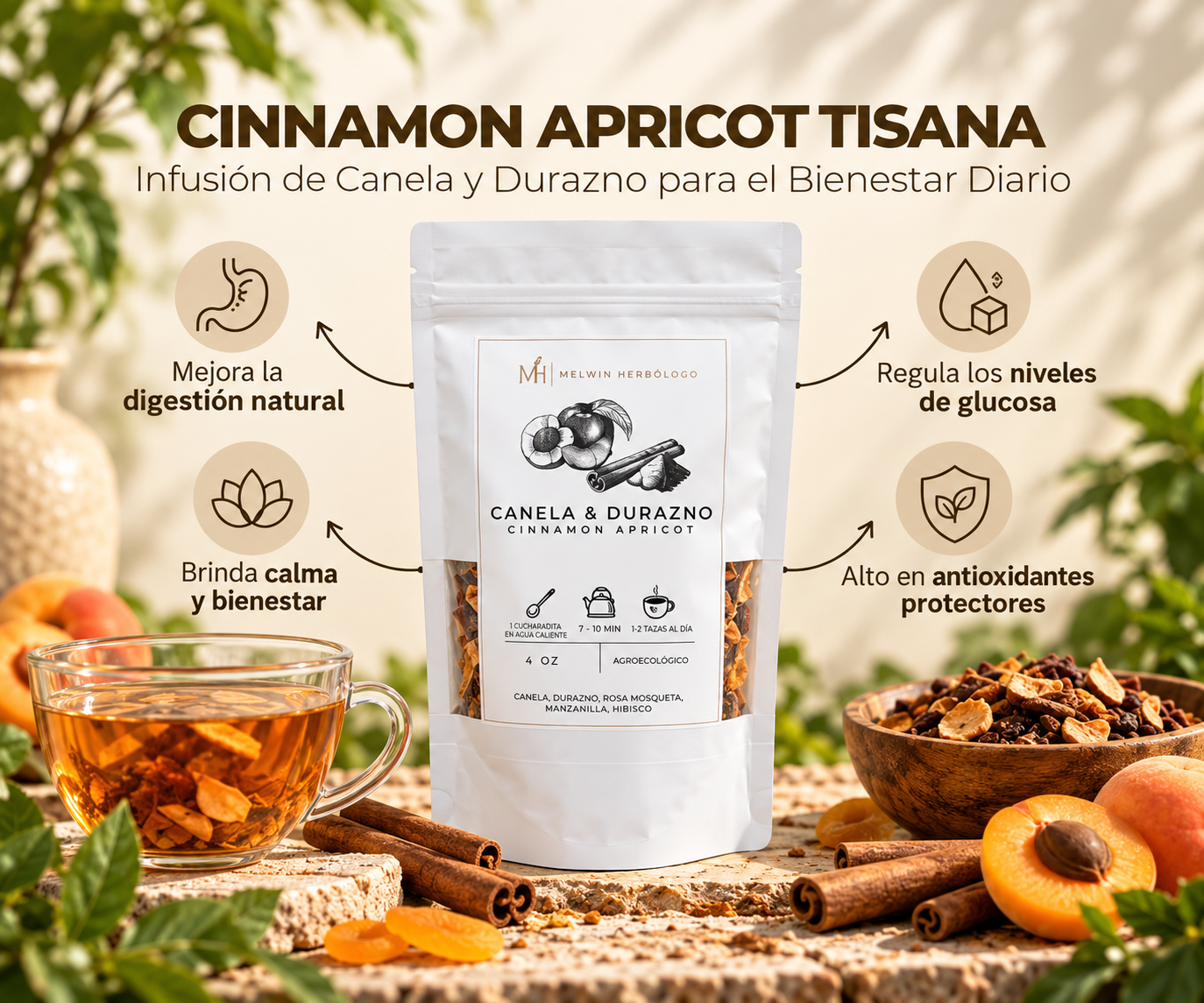 CINNAMON APRICOT TISANA