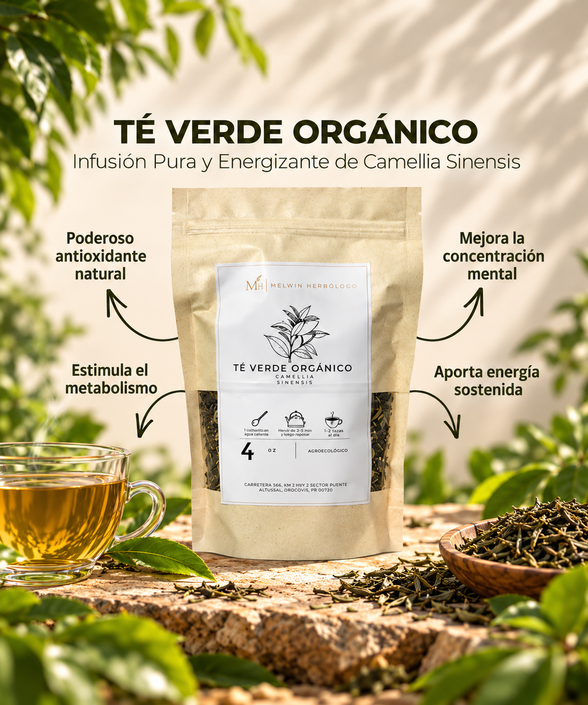 TÉ VERDE ORGÁNICO