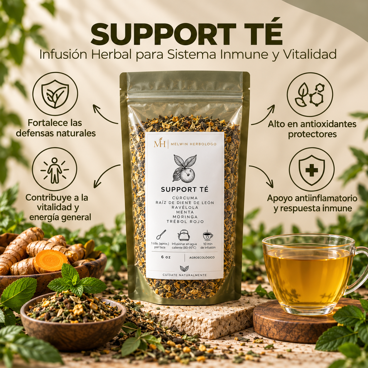 SUPPORT TÉ